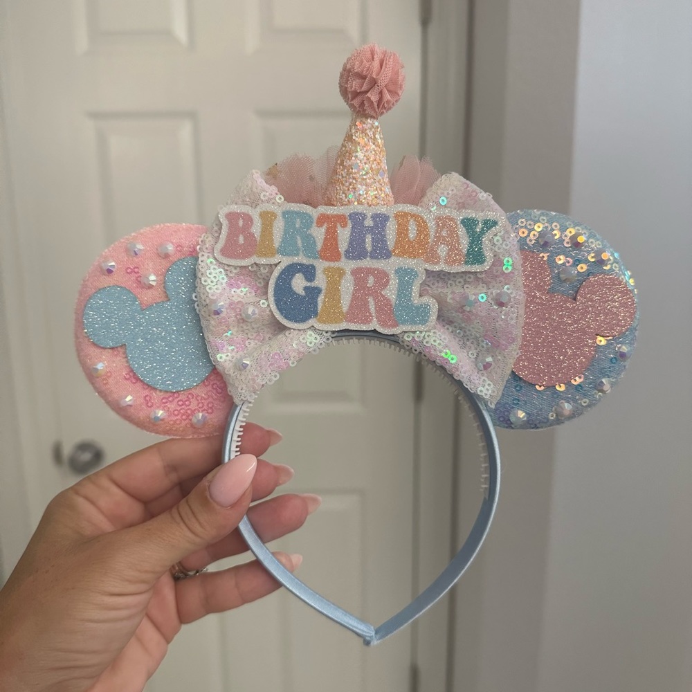 Birthday girl themed Minnie ears